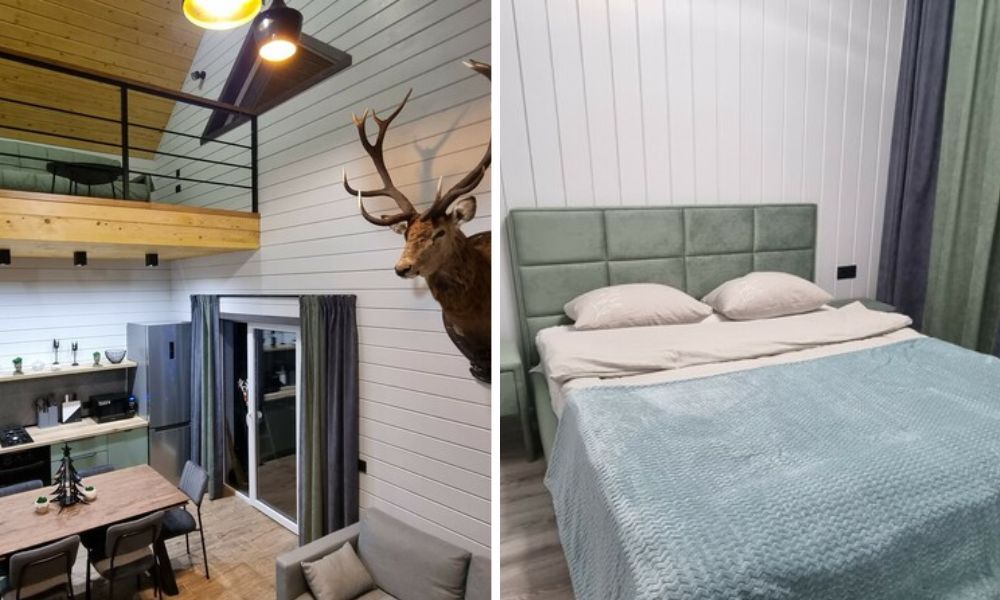 Интерьер дома в агроусадьбе «Магия леса» в Беловежской пуще за $109/сутки.