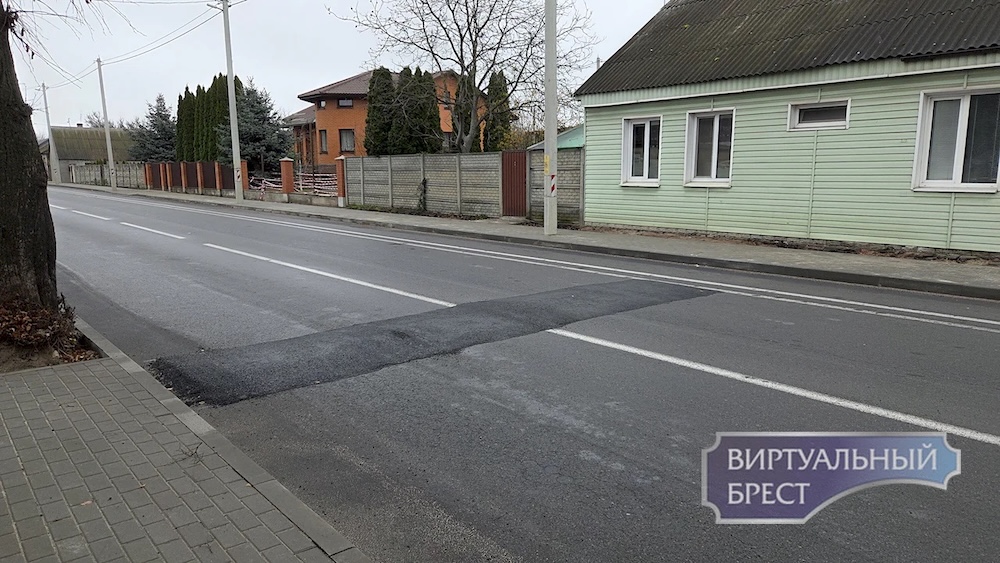 Искусственные неровности на Пушкинской в Бресте. 
