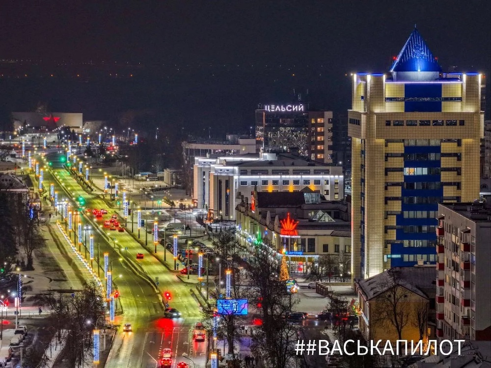 Проспект Машерова в Бресте. 